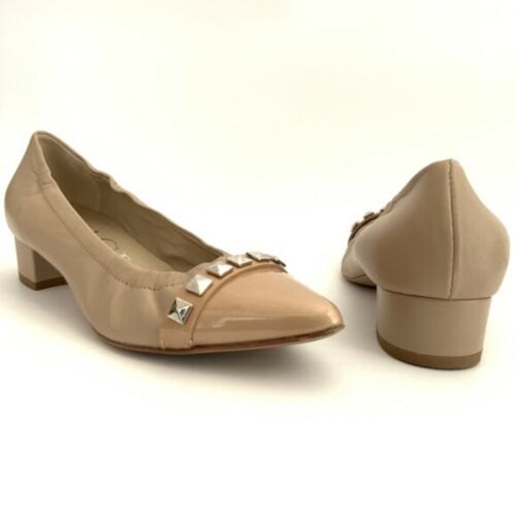 AGL Attilio Giusti Leombruni Leather Point toe Low Heel Flats Italy 5.5 - Picture 3 of 11